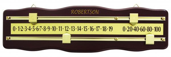 Anzeigetafel Robertson für Pool/Snooker, 2 Spieler