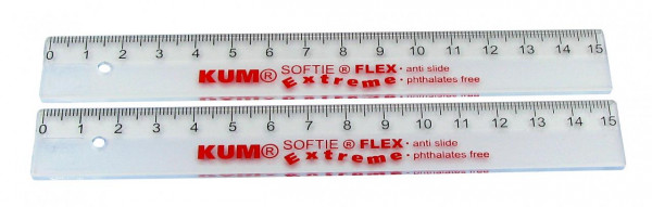 KUM Lineal 15 cm Kunststoff KUM L1 Softie Flex