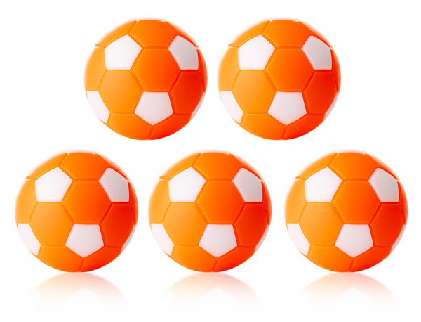 Kickerball Winspeed by Robertson 35 mm, orange - weiß, Set mit 10 St.