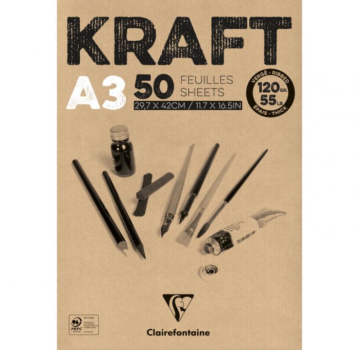 21 x 29,7 cm feuilles de papier Kraft A4-300 G