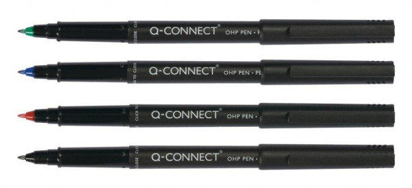 Q-Connect Folienschreiber 4er Etui