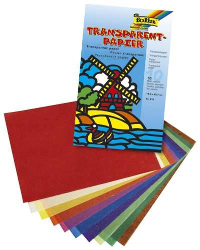 Folia Transparentpapier farbig sortiert