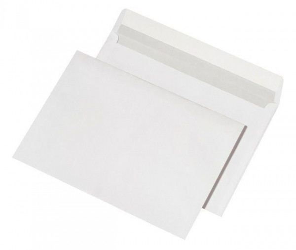 500 Versandtaschen Umschläge mit Papprückwand C4 weiß weiss haftklebend 